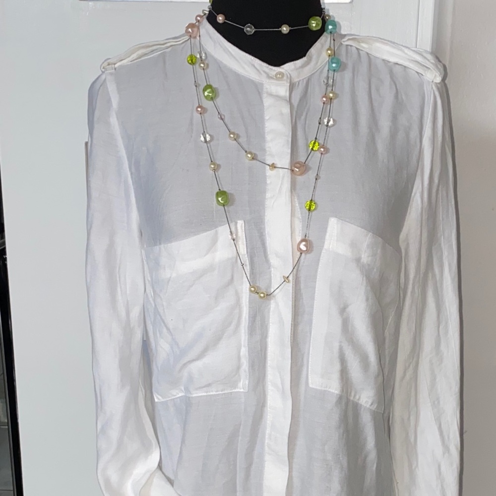 White long sleeve blouse
